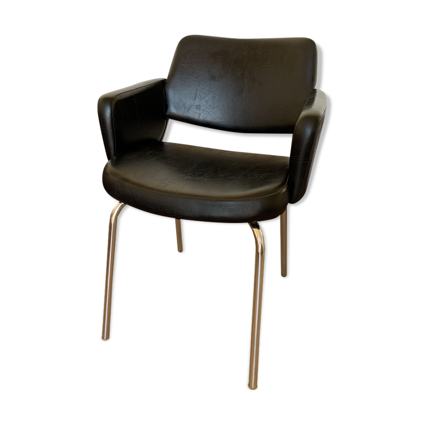 Vintage black armchair