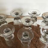 Lot de 6 verres bistrot années 1900