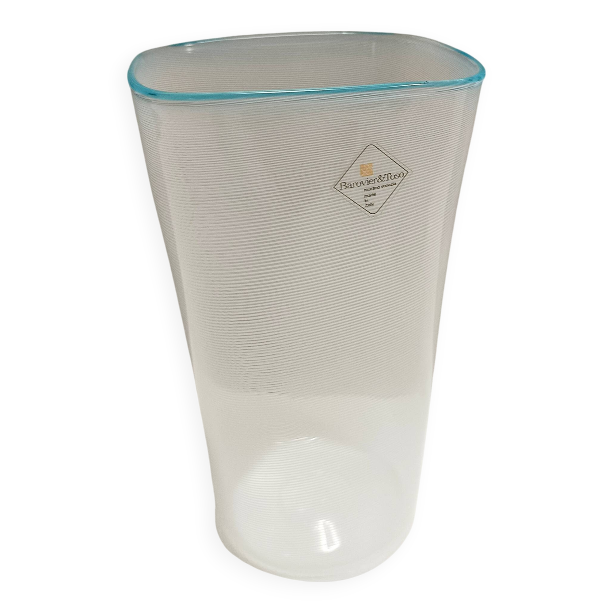 Murano Glass Vase by Ercole Barovier for Barovier & Toso, Labeled, Italy