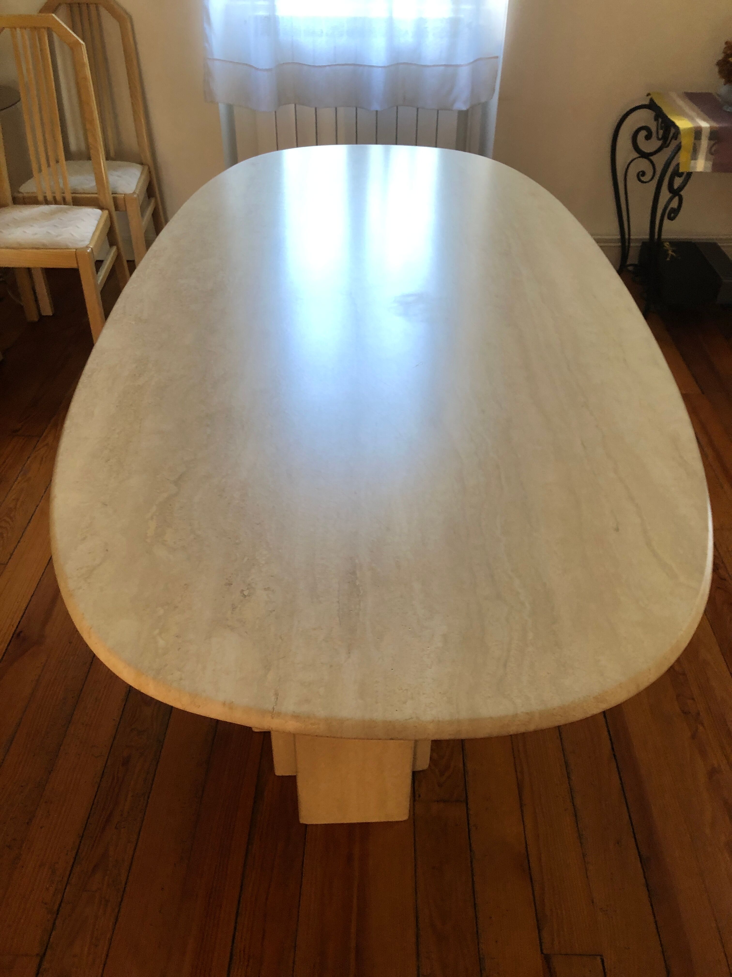 Travertine table