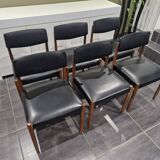 Set of 6 Scandinavian chairs by Zetel Behaagt, 1970s