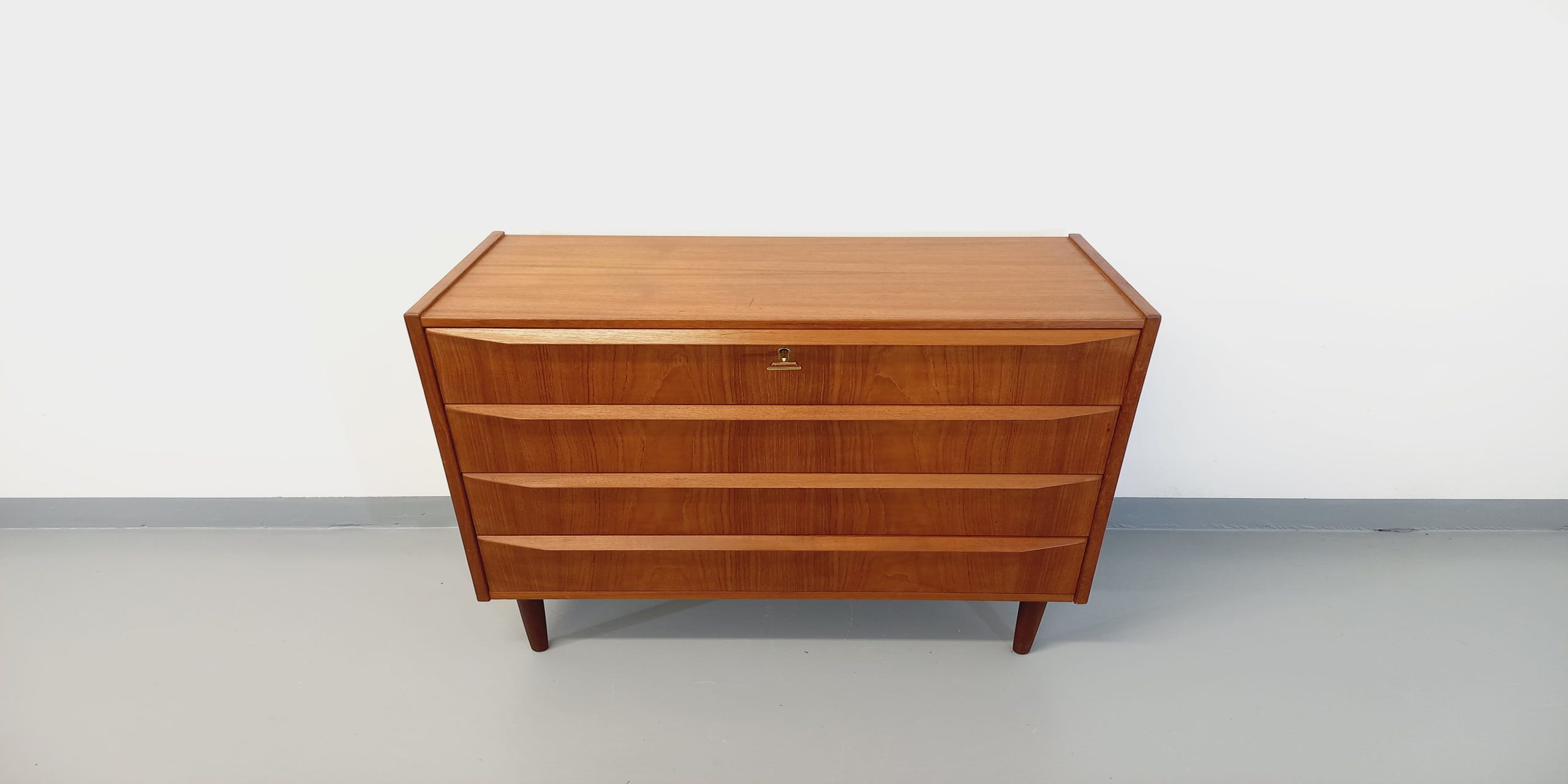 Vintage Scandinavian teak chest of drawers from the 60s