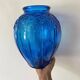 Large cobalt blue art deco vase