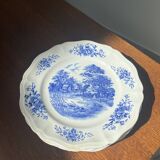 Deep plates Sarreguemines Romantic blue decor
