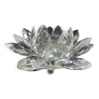 Crystal Flower Paperweight Sculpture