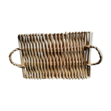 Rectangular rattan tray
