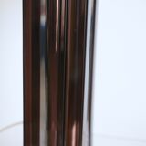 Kinetic lamp 70s, altuglas and chrome steel. France, circa 1970