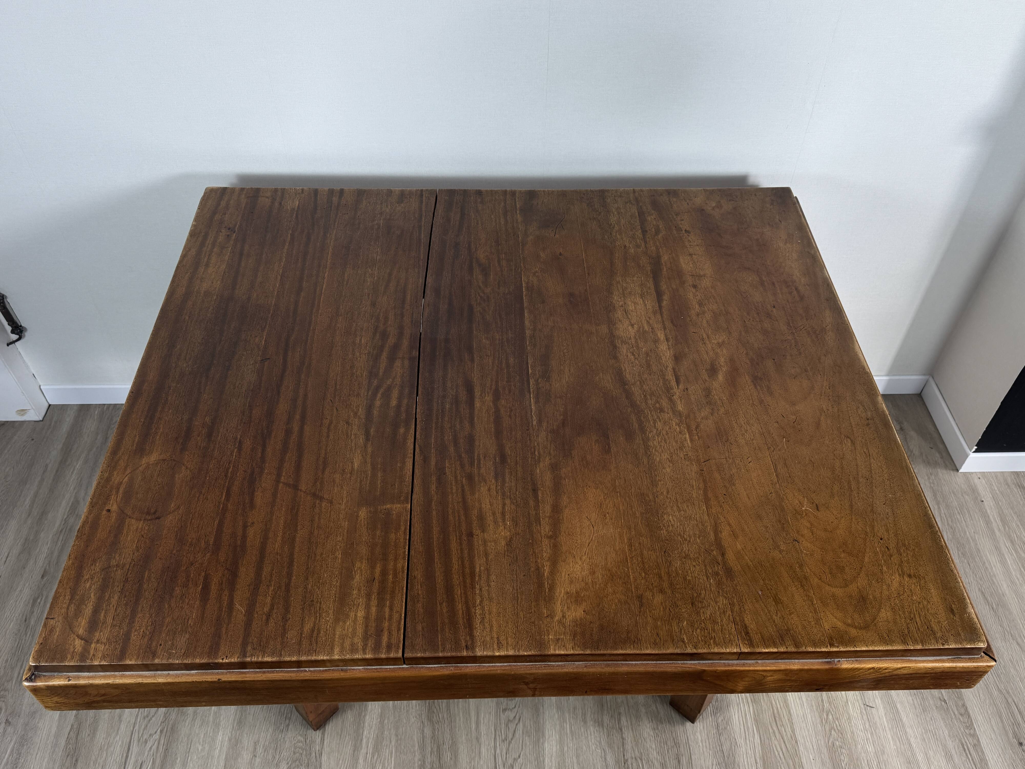 Art Deco dining table — Stamped Maurice Alet (1925–1935)