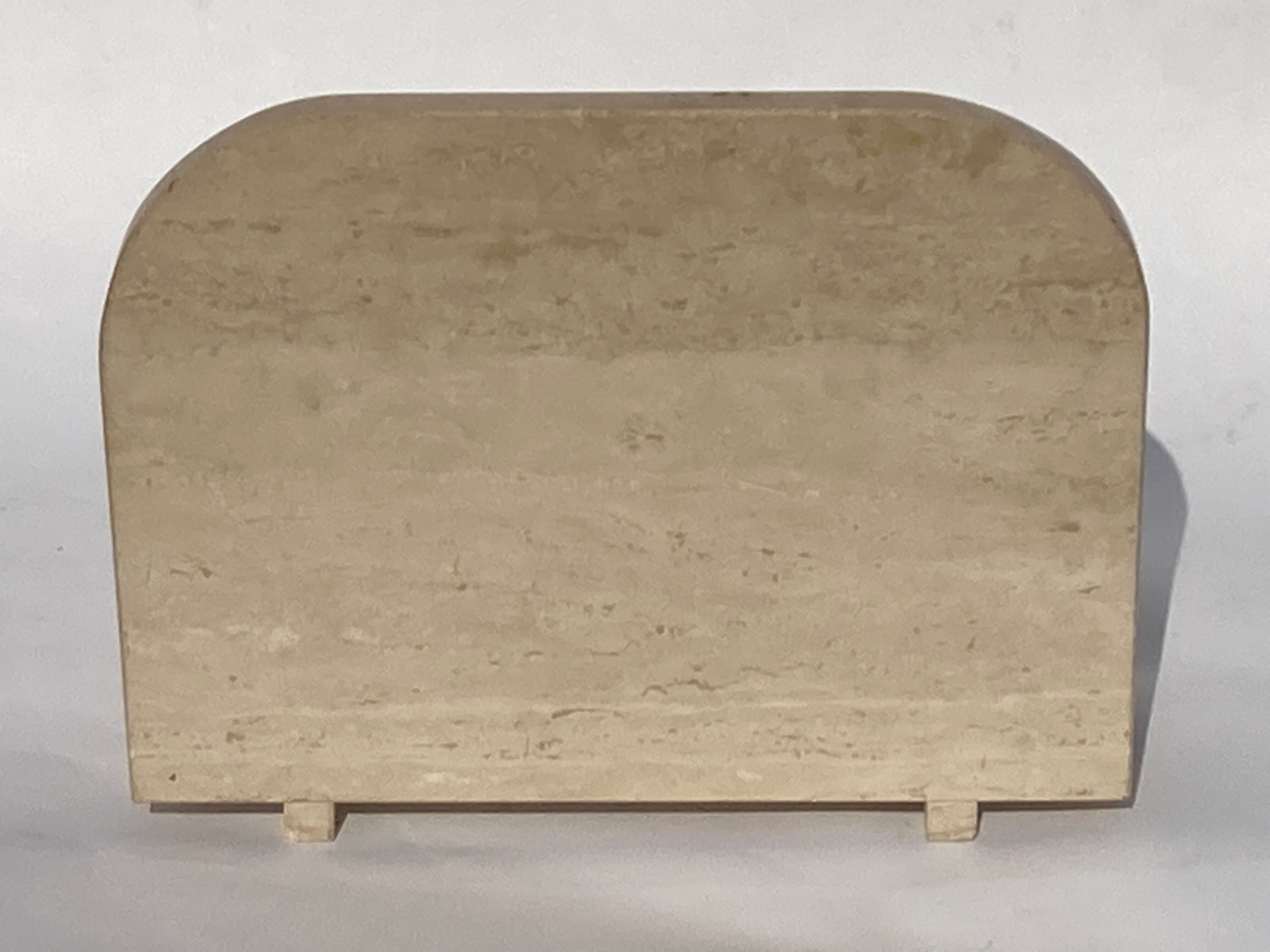 Travertin magazine rack