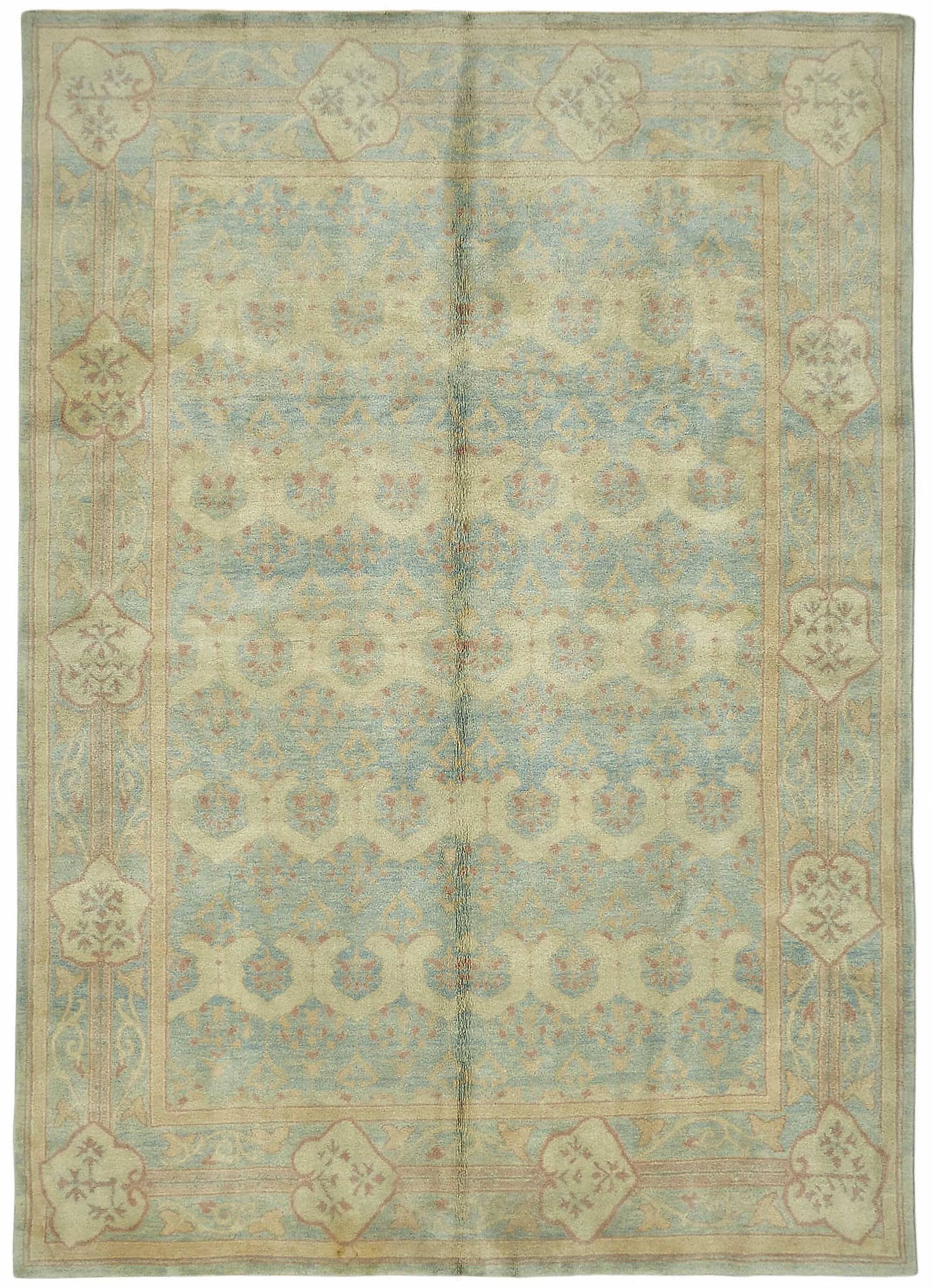 Turkish Handknotted Wool Oushak Rug 266 cm x 377 cm