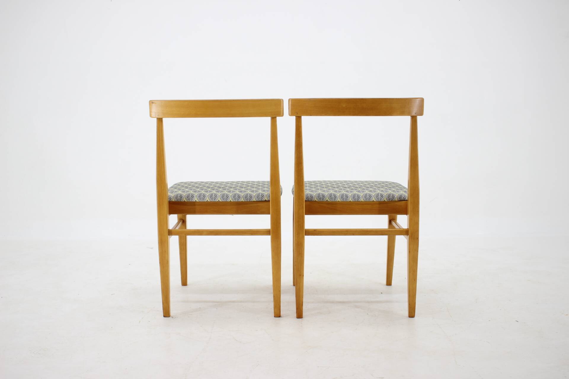 1960s Set of Four Minimalist Dining Chairs, Czechoslovakia