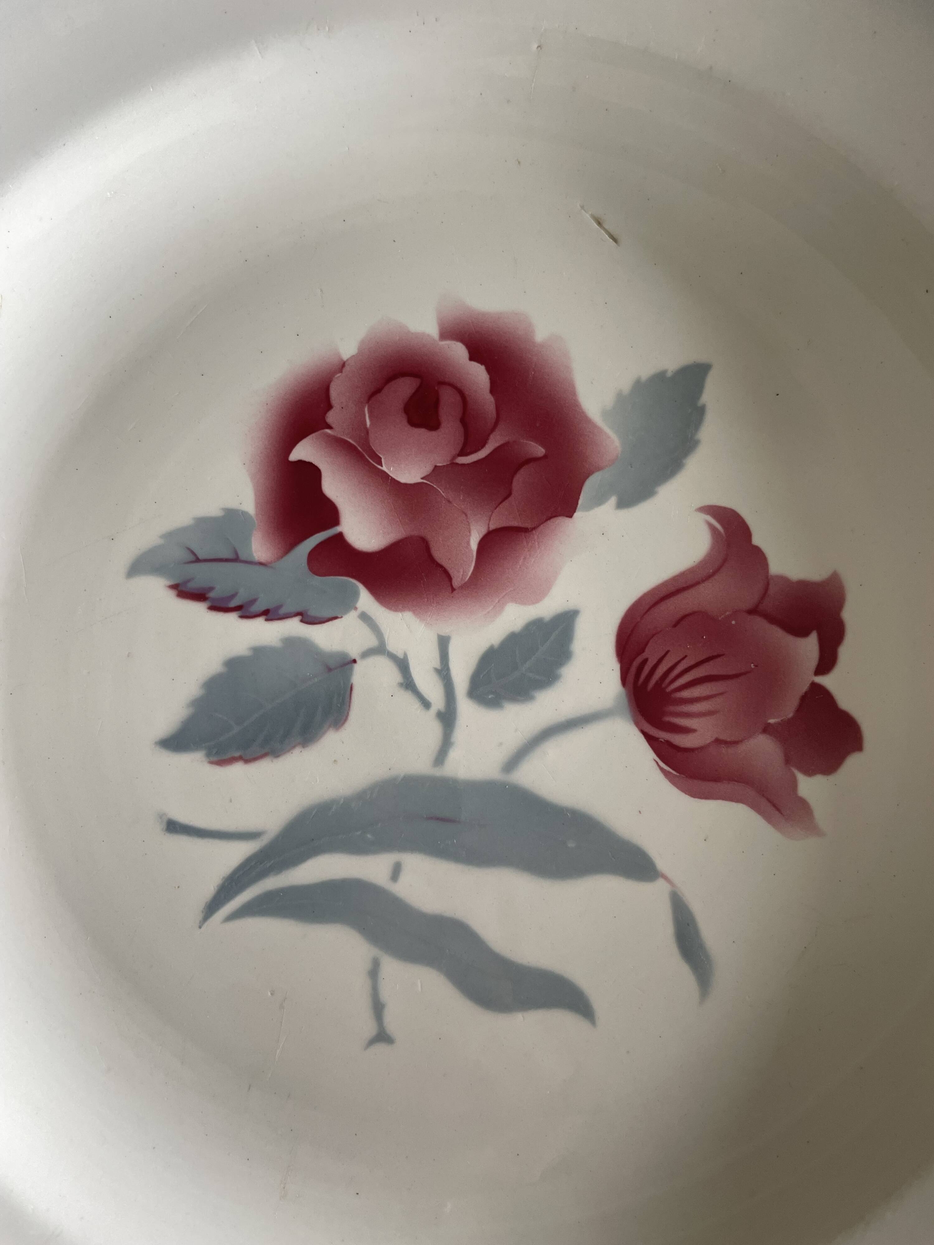 2 large Digoin Sarreguemines Alesia serving dishes