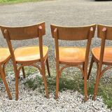 Set of four vintage bistro chairs