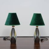 Table lamp from the “Burgundy” series, designed by Holm Sorensen, Soholm.
