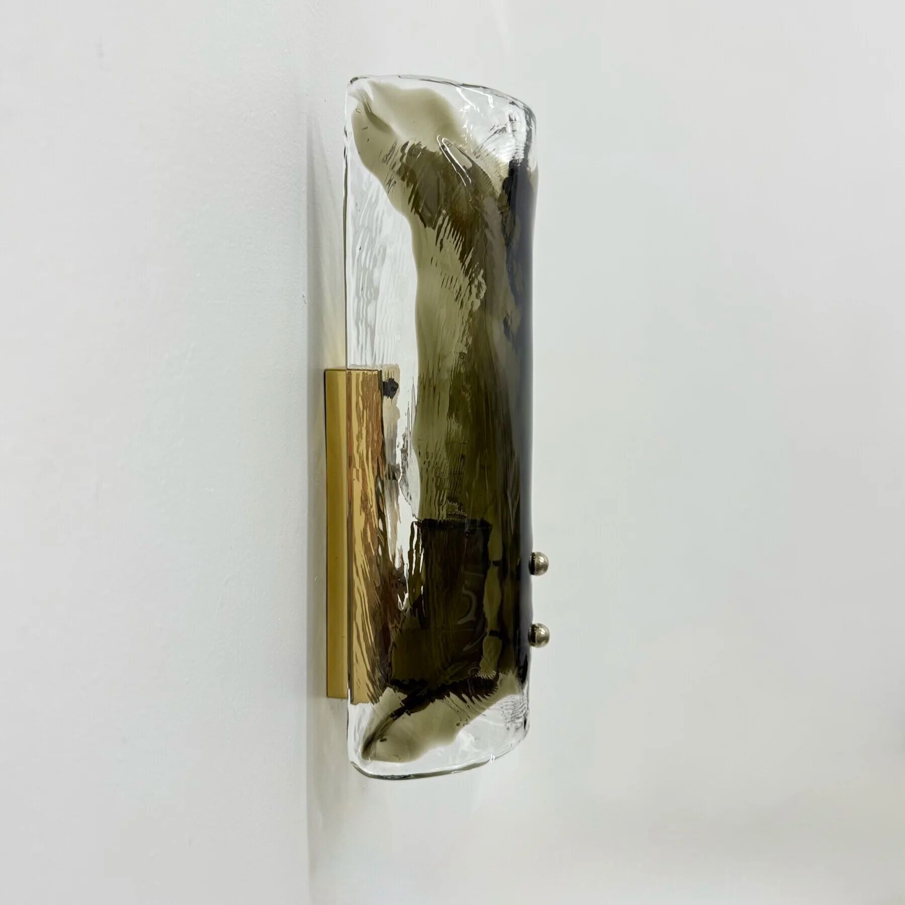 Mid-century glass wall lamp sconce J.T. Kalmar, 1970s, Germany