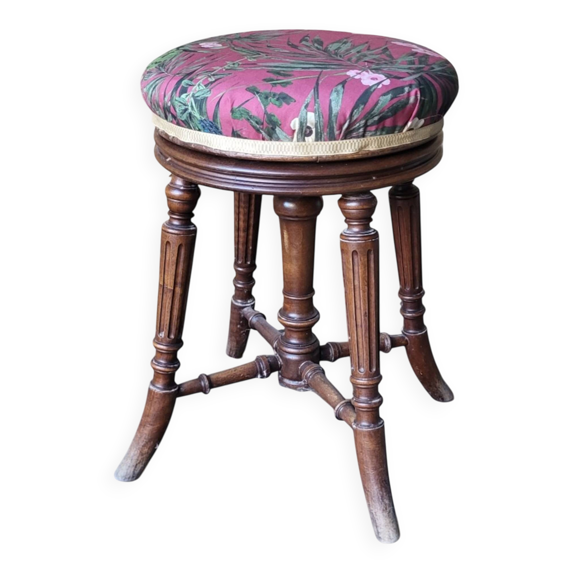 Tabouret de piano Napoléon III, XIXème