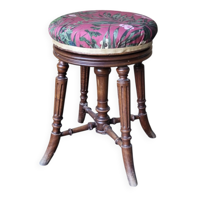 Tabouret de piano Napoléon III, XIXème