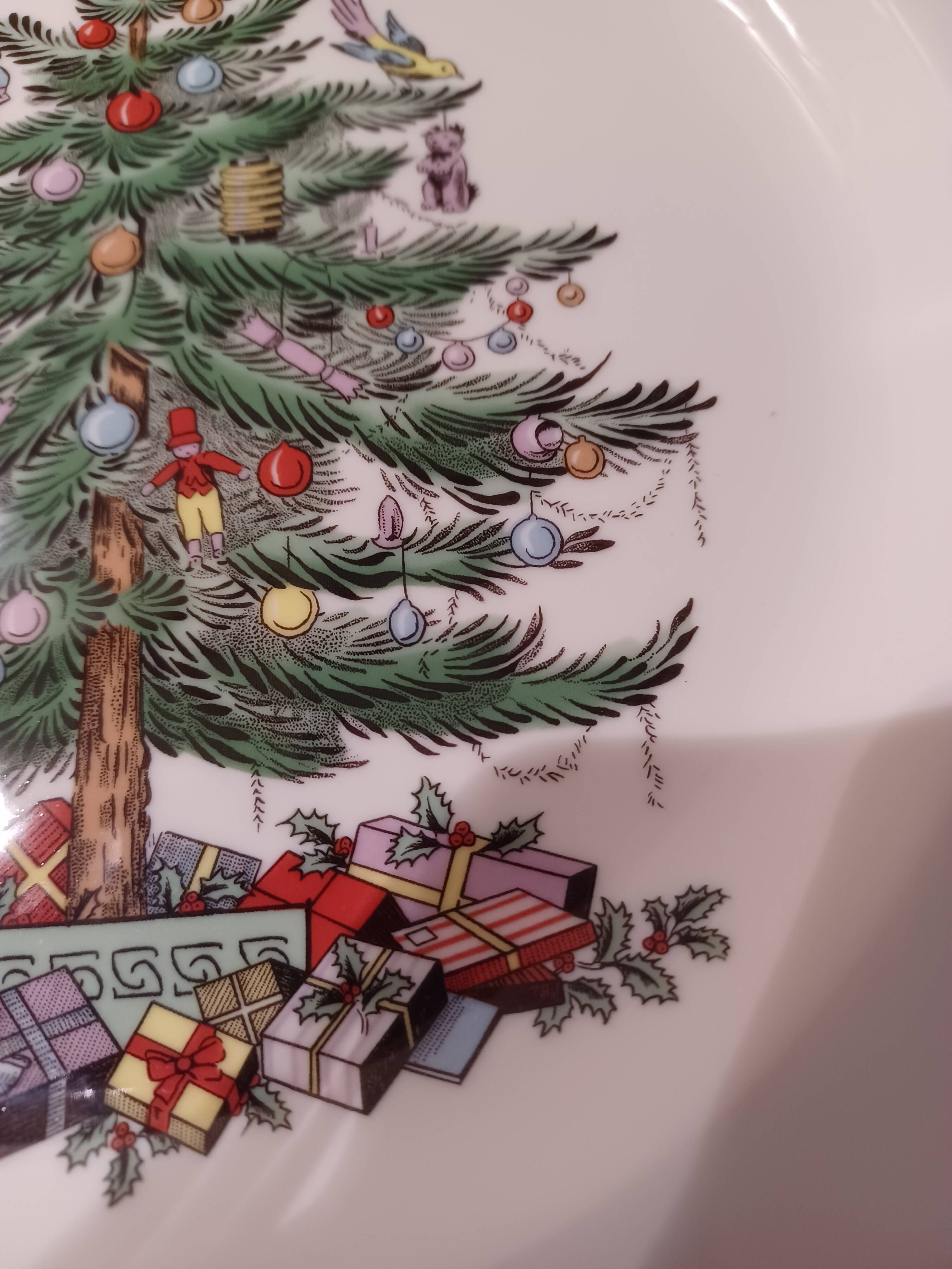 Christmas cake plate (on foot)