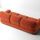 Vintage 'Sapporo' 3-seater sofa in suede by Mobil Girgi, 1970s