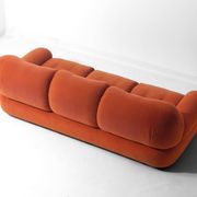Vintage 'Sapporo' 3-seater sofa in suede by Mobil Girgi, 1970s