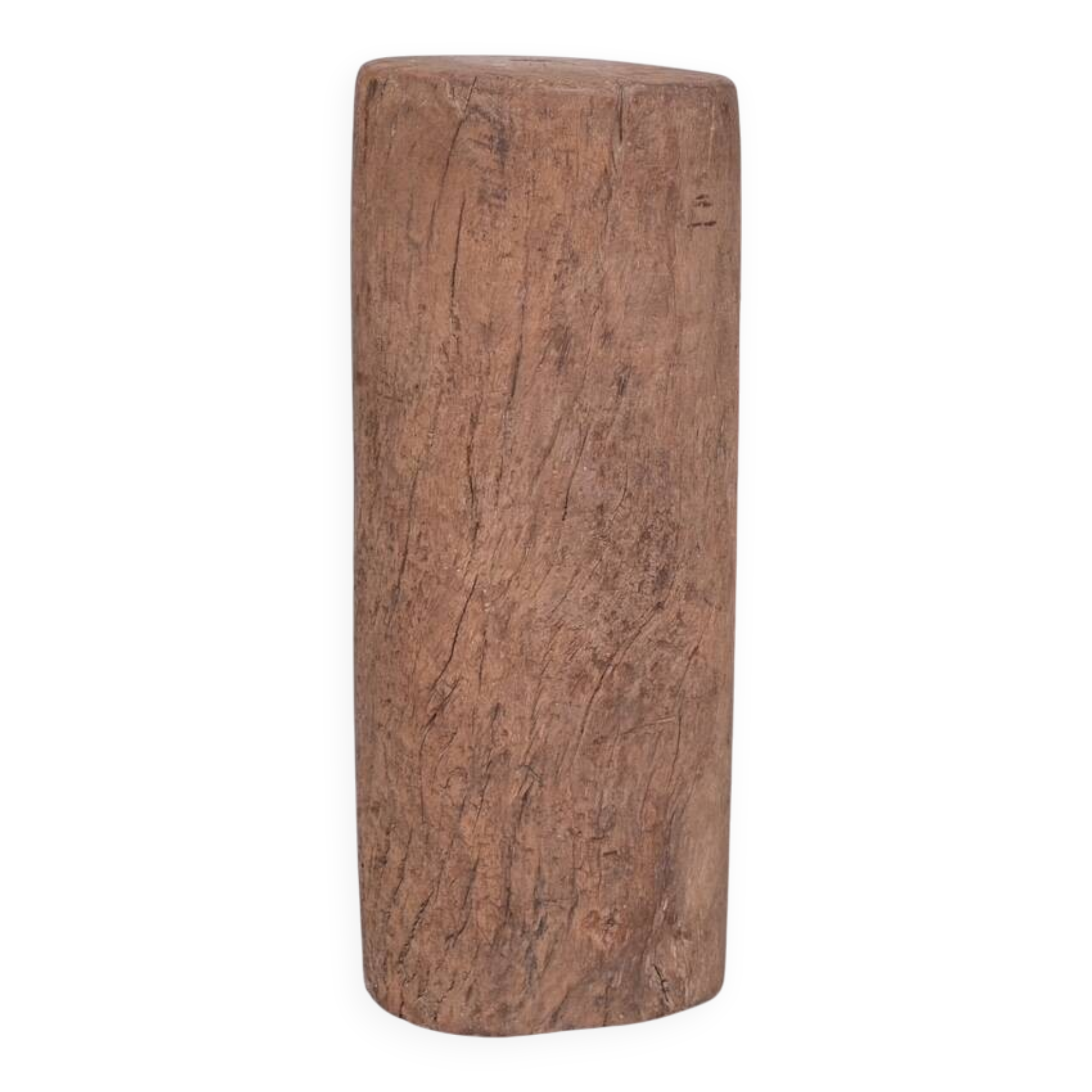 Antique Wooden Tree Trunk Pedestal