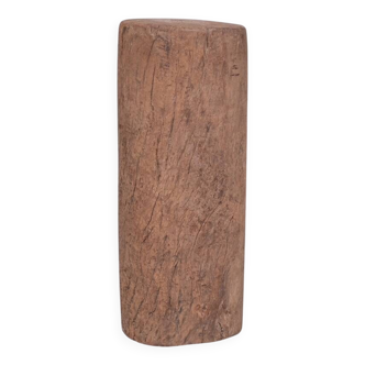 Antique Wooden Tree Trunk Pedestal