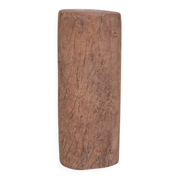 Antique Wooden Tree Trunk Pedestal
