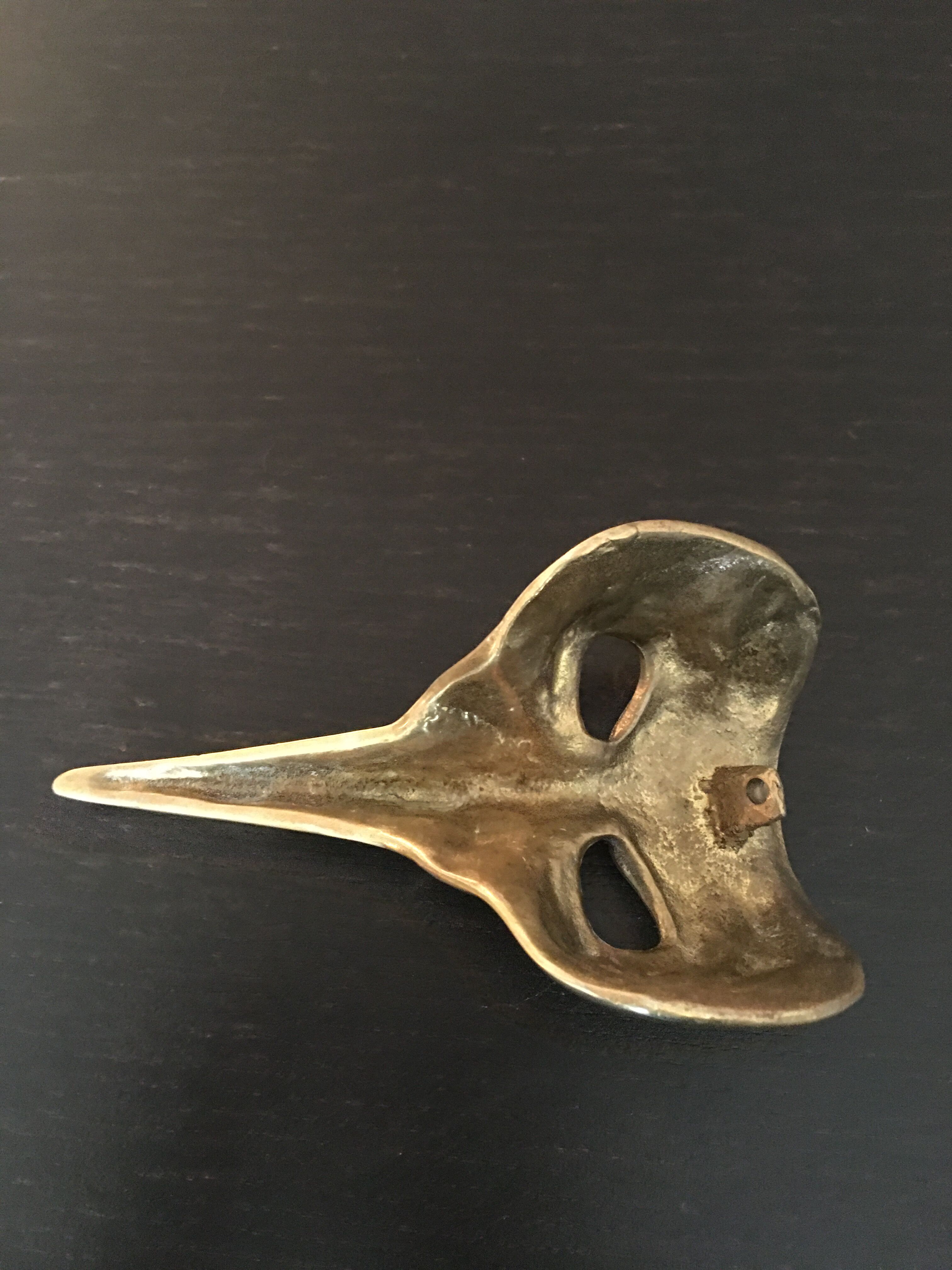 Press paper mask Venetian brass