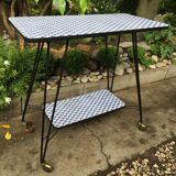 Vintage serving trolley with Eiffel legs
