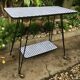 Vintage serving trolley with Eiffel legs