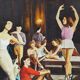 Painting on canvas former ballet dancers signed