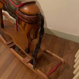 Wooden rocking horse