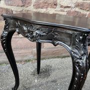 Middle table living room console 1900 neo louis xv in blackened wood napoleon iii