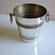 Silver-plated ice or champagne bucket with goldsmith's hallmark
