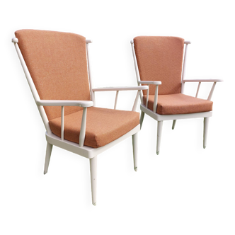 Pair of Baumann Eventail Armchairs - 1980s