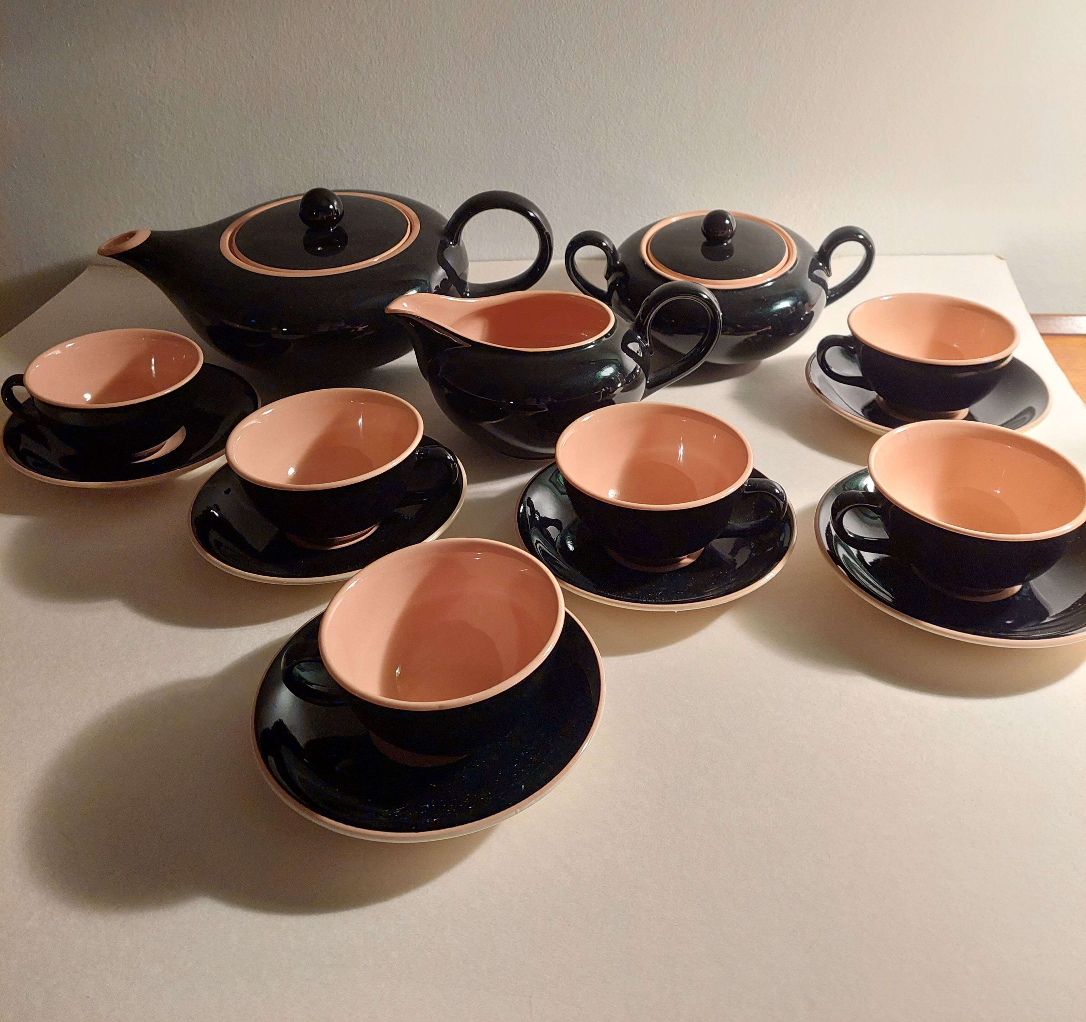 Villeroy & boch biarritz pink, vintage tea set.
