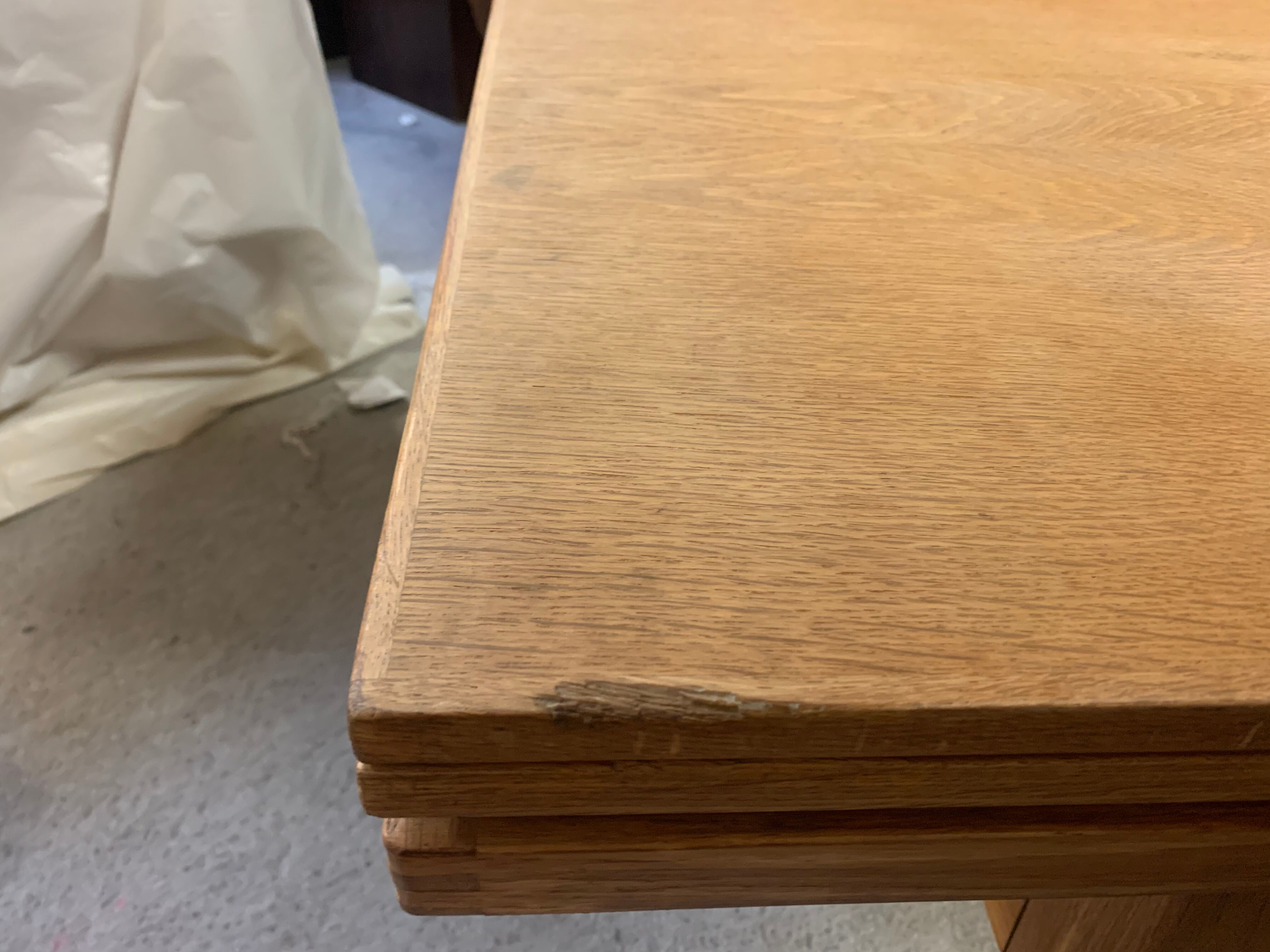 Extendable and adjustable Scandinavian oak coffee/dining table - 1960