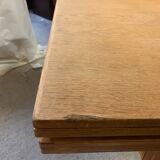 Extendable and adjustable Scandinavian oak coffee/dining table - 1960