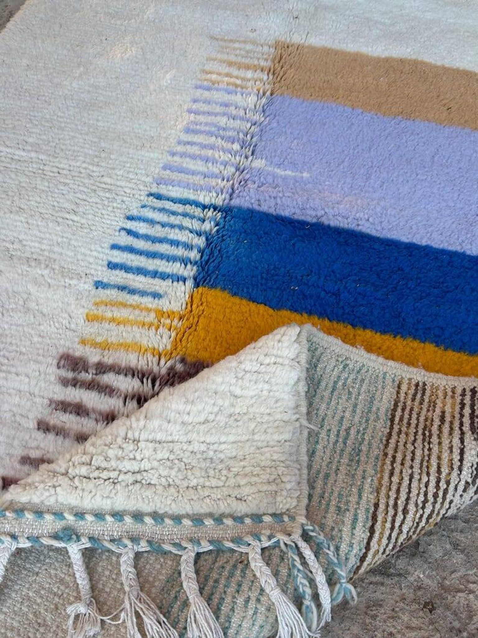 Handmade traditional pure wool rug size 150/350 cm