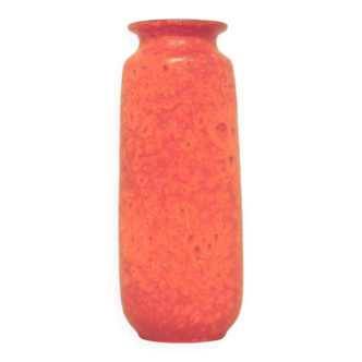 Vase rouge et orange Fatlava, Allemagne de l’Ouest