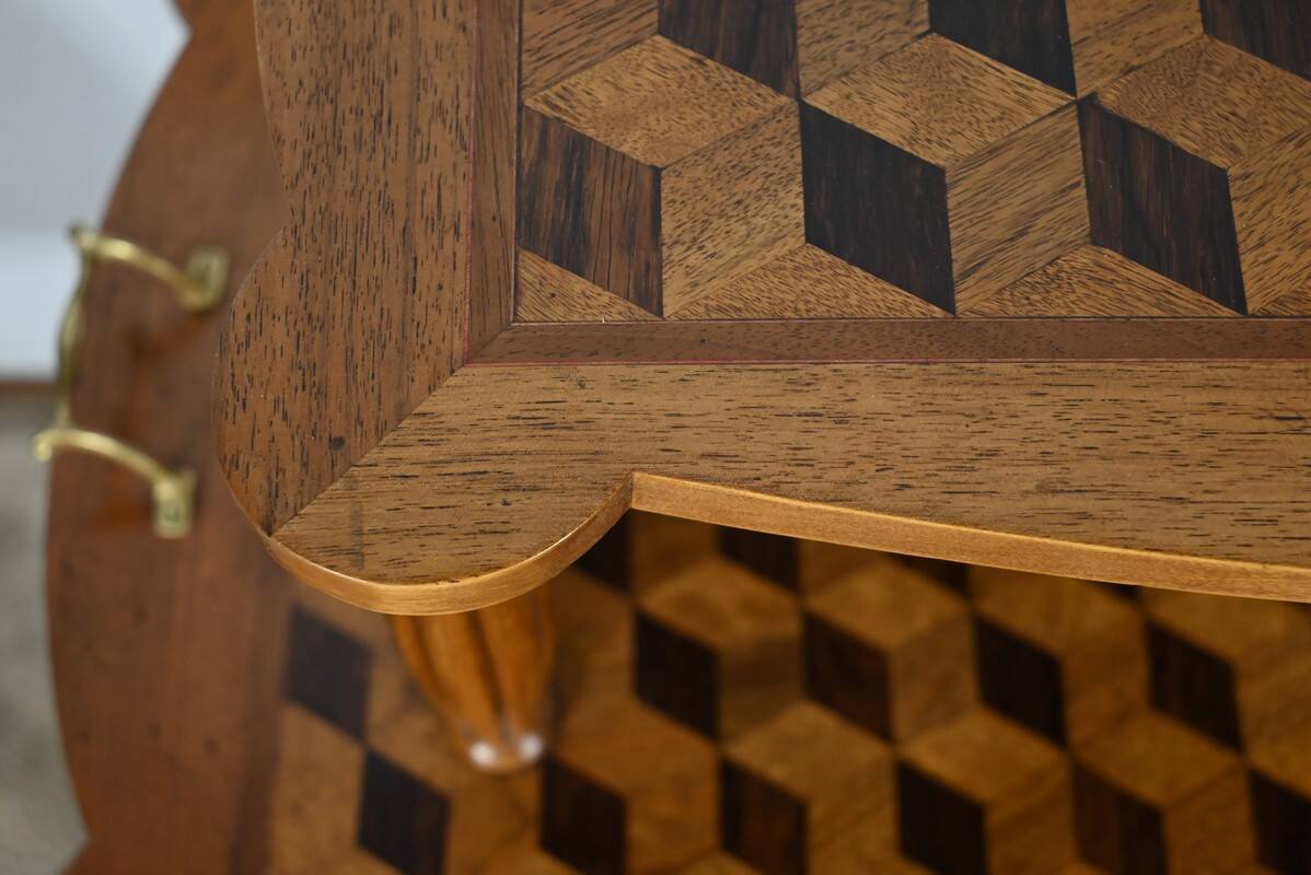 Walnut and Rosewood Marquetry Service Table – 1940