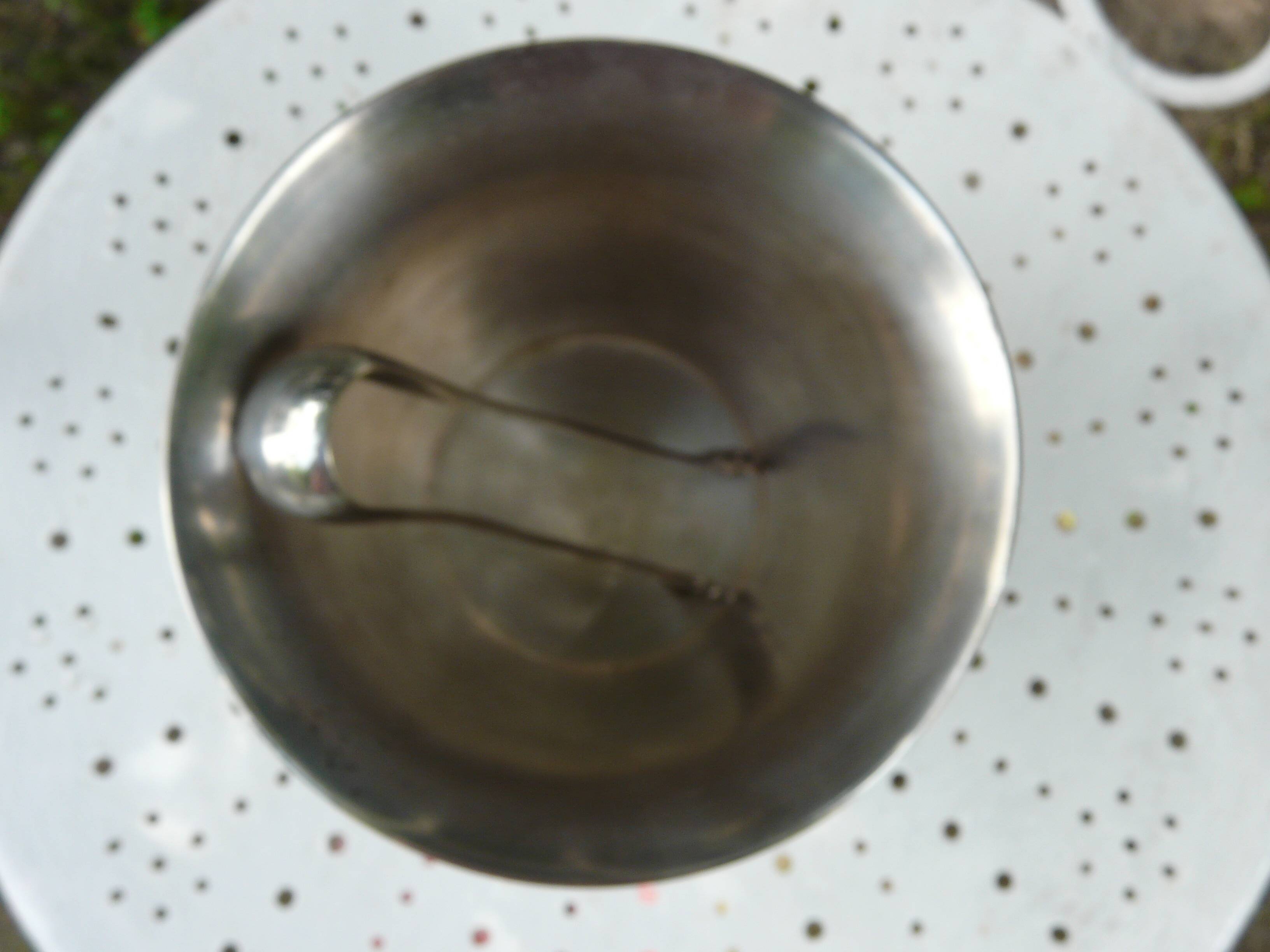 Silver metal ice bucket with its lion's pate tongs