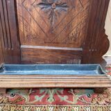 Coat rack - Napoleon III wardrobe in walnut and brass