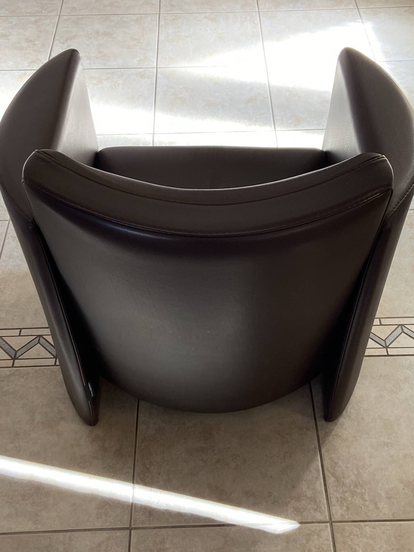 Leather armchair