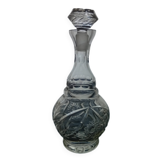 Crystal carafe from Zawiercie and its stopper.