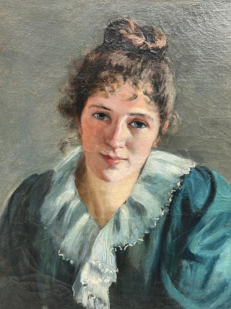 Portrait of a young woman circa 1890 - 1900