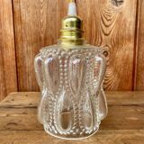 Vintage bubble glass globe pendant light