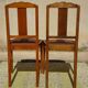 Matching set of 1 bridge armchair and 2 Art Deco chairs.