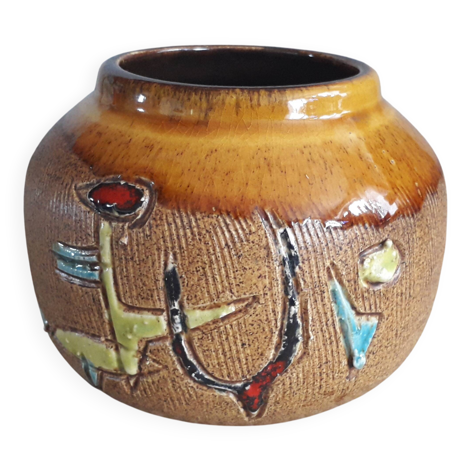 Vase vintage en céramique très original