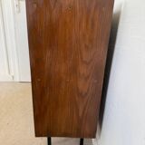 Buffet vaisselier vintage placage chêne